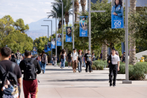 Students on campus